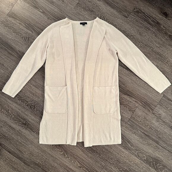 J. Crew Linen Open Sweater - Picture 1 of 7